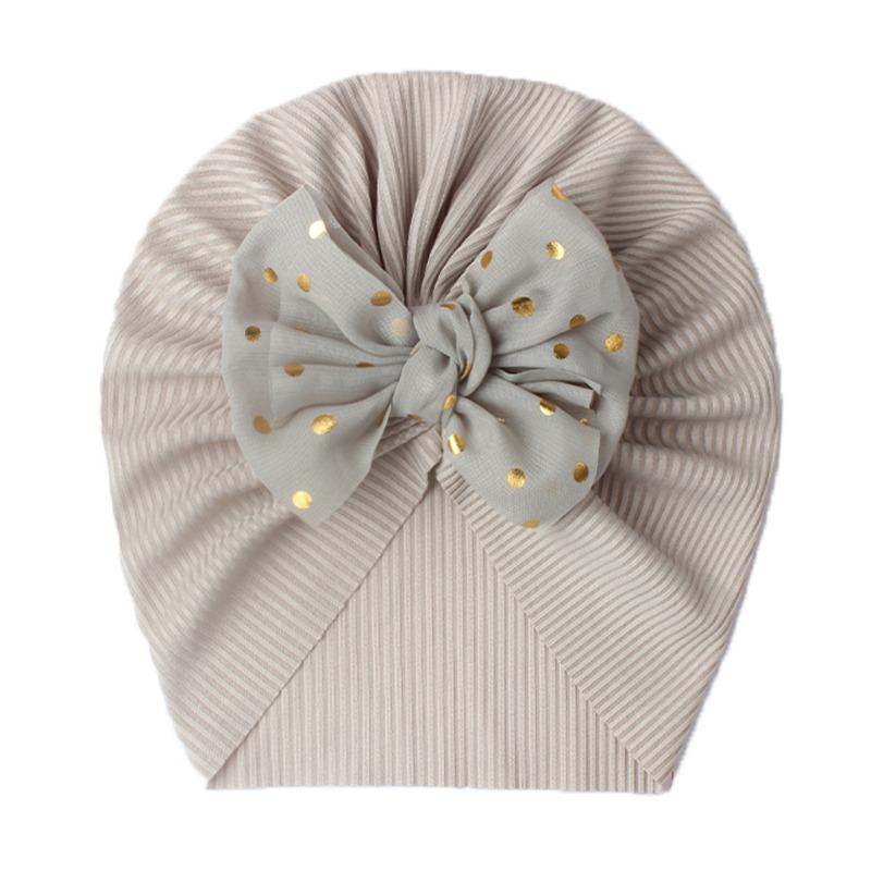 Seasonal new threaded baby headgear, children's bow pullover hat, headhat, baby Indian hat