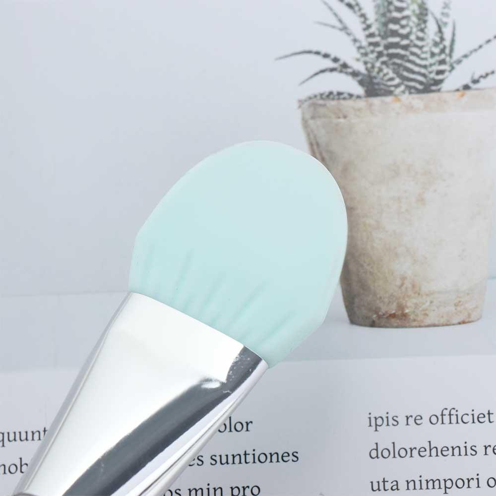 

Silicone Facial Makeup Brush Double Head Mask Brush Makeup Applicator Facial Mud Stirring Stick рожевий