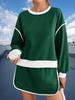 Women's Two Piece Oversized Crop Sweatshirt and High Waist Skirt Set Tennis Running Sport Outfit
