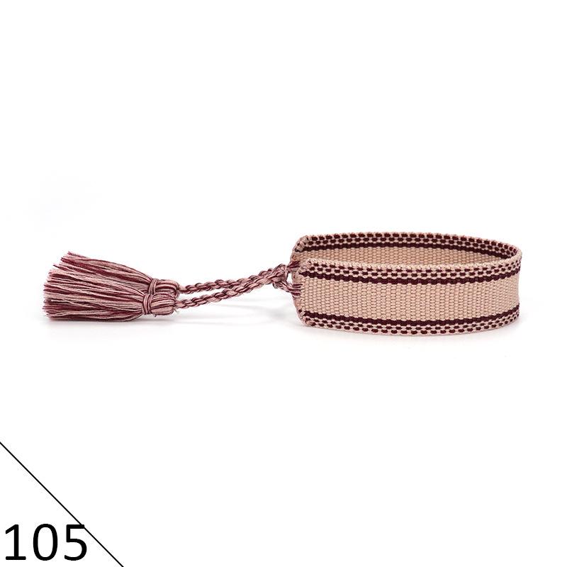 Ethnic Style Hand-Woven Polyester Tassel Bracelet