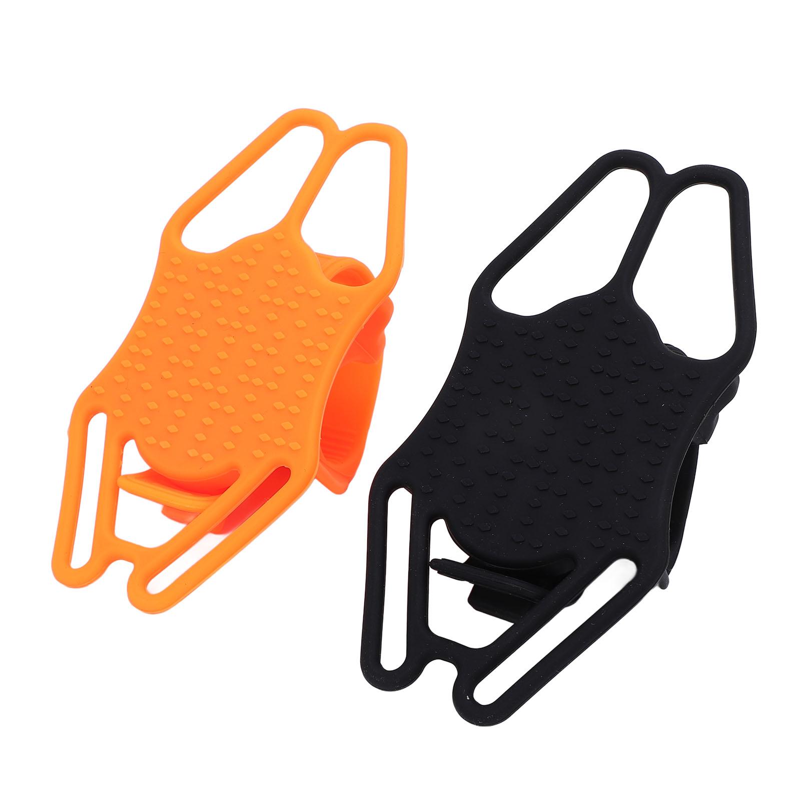 

2pcs Mountain Bike Phone Mount Silicone Bike Phone Holder Cell Phone Fix Bracket for 4.7-7.2 Inch