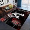 Gothic Skull Carpet Rug for Living Room Bedroom Home Sofa Decoration,Kids play Non-slip Floor Mat