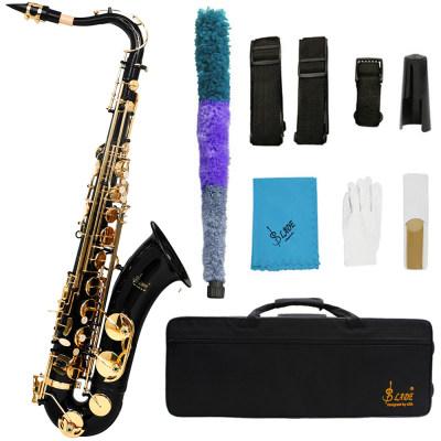 SLADE Bb Tenor Saxophone Kit B-flat Muti-color Brass Pipe Saxophone Pro Woodwind Instrument With Glove Reed Saxphone Parts