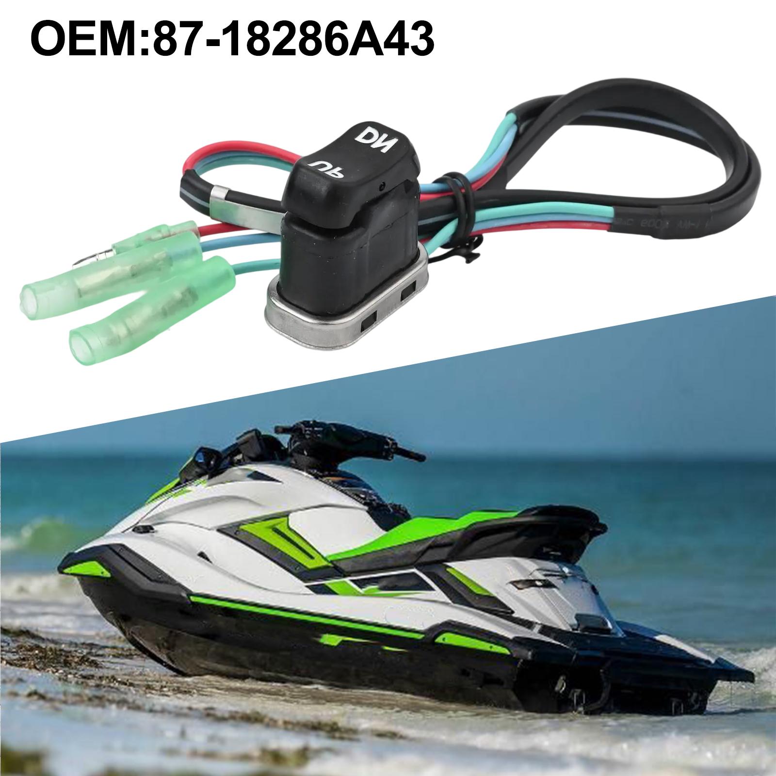 Boat Maintenance Black Power Trim Switch Wear-resistant Trim Switch Raft Replacement Installation Wear-resistant