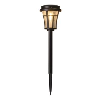 Takasho Luce Solare Luce Esterna Classica Sensore Luce da Percorso Nero Illuminazione Indiretta Impermeabile Luce Retrò Acciaio Inossidabile Polipropilene, Vetro,