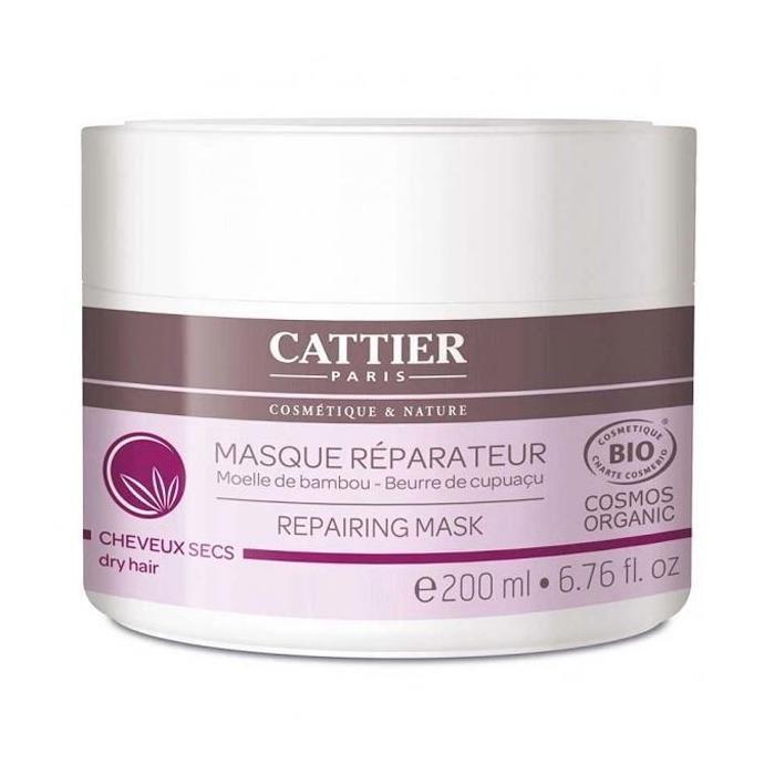 Masque Réparateur Bio - Cattier - 200ml - Cheveux Secs - Texture Riche - 98.7% Naturel