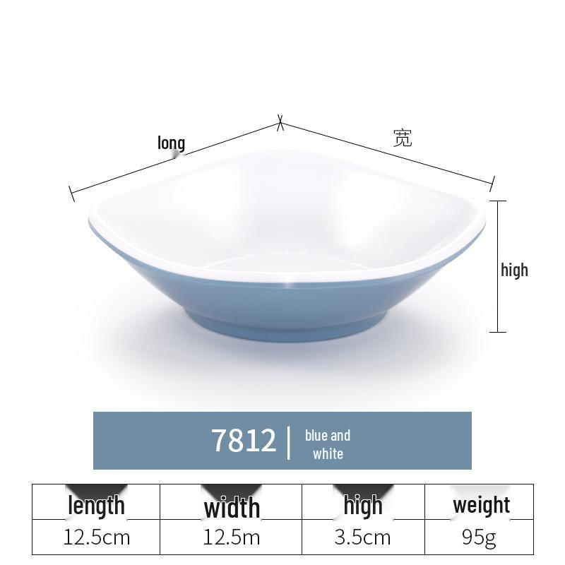 Imitation Porcelain Melamine Dipping and Snack Dish for Restaurants
