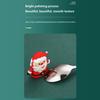Durable Stainless Steel Christmas Spoon Set 4Pcs Adorable Snowman Santa Tree Handle Flatware for Daily Xmas Dining Use