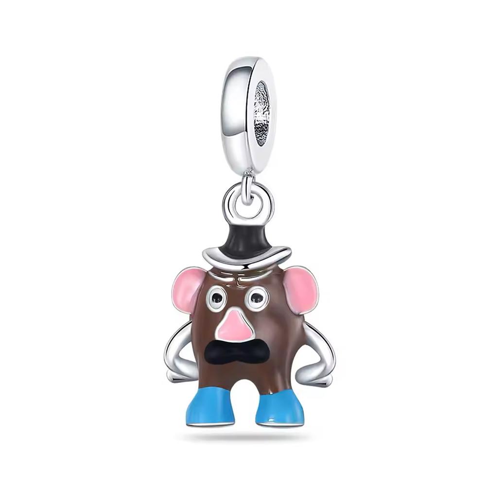 New Copper Miniso Mickey Mom Minnie Clip Stitch Designer Charms Bead Fit Authentic Bracelets Charm DIY Craft Women Jewelry