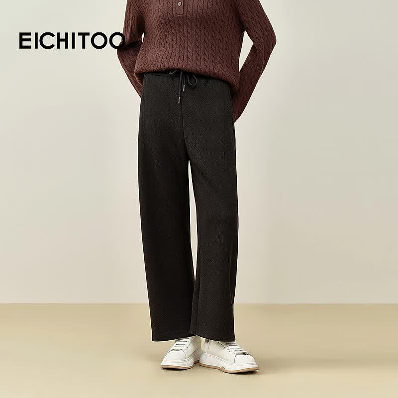 EICHITOO Women s Winter Warm Casual Curved-Leg Pants M