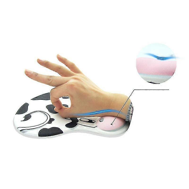 Mouse Pad Non-slip Memory Foam Comfort Wrist Support Mouse Silicone Wrist Mouse Pad Large Oval Pad Non-slip Mouse Pad Office - RiRi