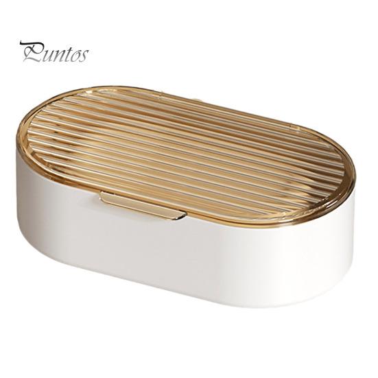 

Роскошная коробка для мыла, двухслойная полая конструкция с дренажной пылезащитной крышкой, легко чистится, бытовой держатель для мыла в ванной комнате жёлтый