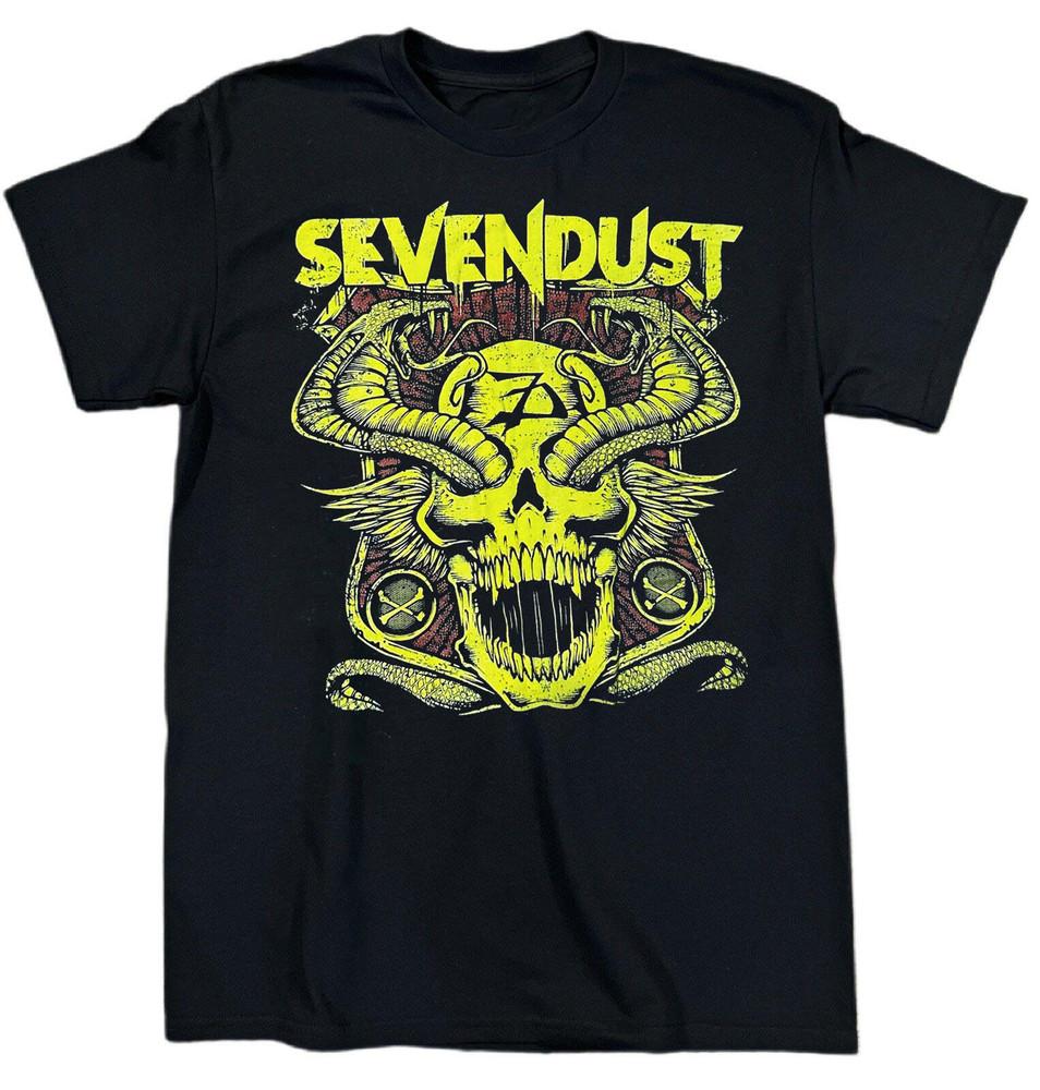 

Retro Sevendust Band Short Sleeve Cotton Black T Shirt All Size UR346 Unisex T-Shirt L