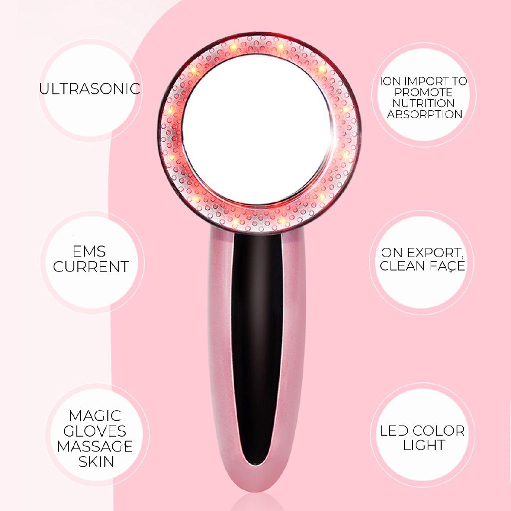 6 In 1 Ultrasound Fat Cavitation Ems Infrared Body Slimming Massager Shaping Instrument Galvanic Infrared Burner