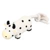 Latex Dog Toy Squeaky Soft Interactive Unique Shape Puppy Chewing Toy for Indoor Small Medium Dogs Cow