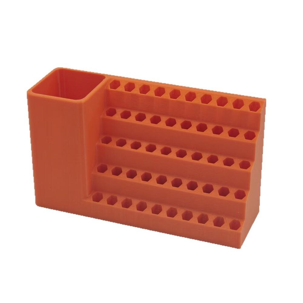 50 Holes Screwdriver Bit Storage Tool Wall-mounted Screwdriver Head Storage Toolbox Hexagonal Screwdriver Storage Rack