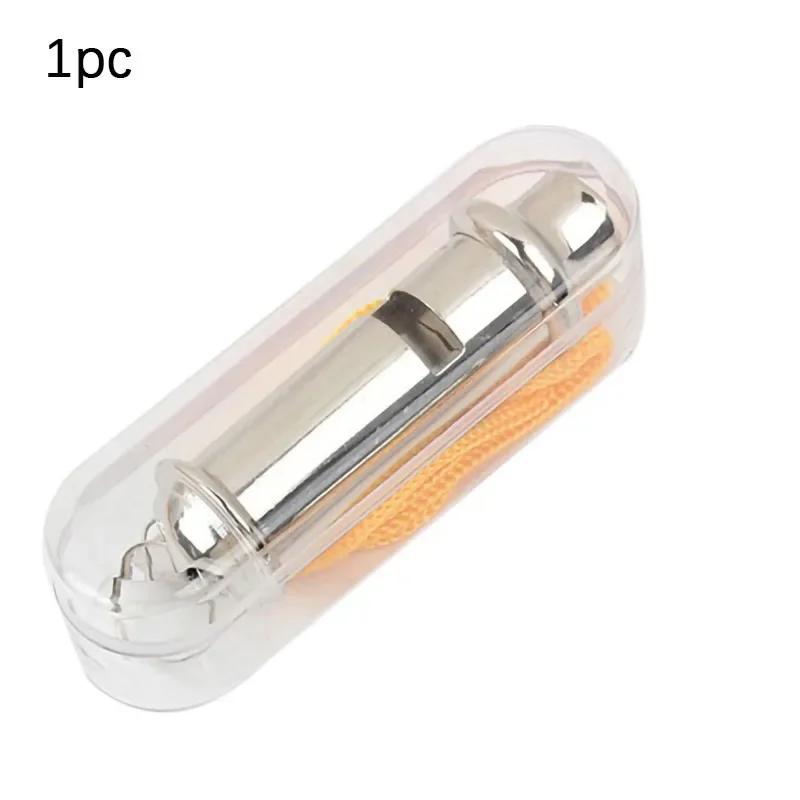 

1pc-Survival Whistle Metal Whistle Emergency with Lanyard Portable Security Warning Whistle