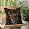 Vikama 2D Vision Leopard Kissenbezug für Wohnzimmer, Sitzkissenbezug für Auto, Schlafzimmer Heimdekoration Kissenbezug