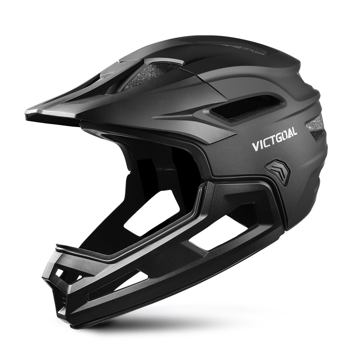 

VICTGOAL Adult Detachable MTB Bicycle Full Face Helmet for Men Motorcycle Head Protection Mountain Bike Off-road MBX BMX Safety L чёрный