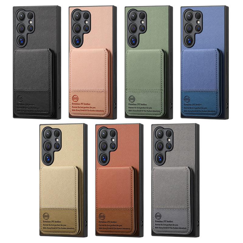 RFID-blocking Wallet with Card Holder Phone Case for Samsung S25 S26 Ultra S24 S23 S22 Plus S21 FE A17 A07 A37 A57 A36 A56 Cover
