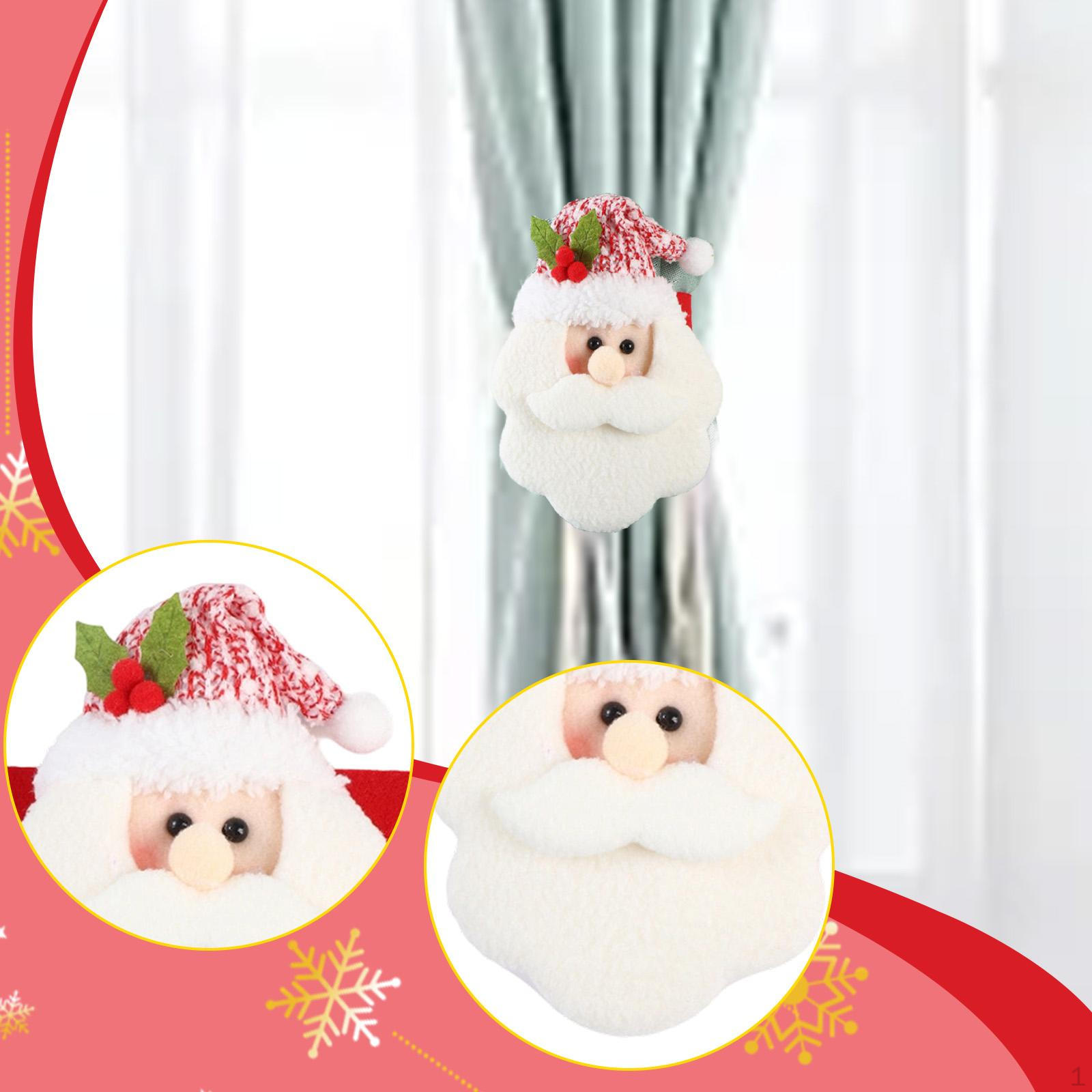 

Christmas Curtain Buckle Window Tie Festive Home Decor Easy Install Santa Decoration