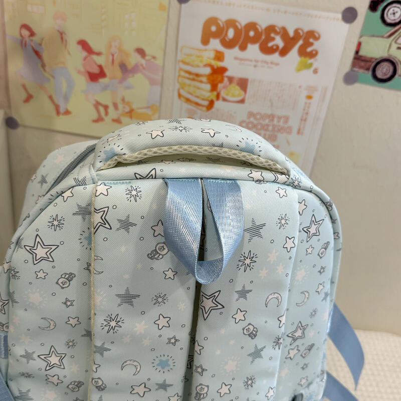 Schoolbag Women's Star Backpack Junior High School Student Lightweight Backpack