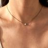 LECLAT 6P MOISSANITE NECKLACE WHITE/VERMEIL