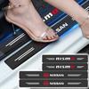 4Pcs Carbon Fiber Car Door Sill Protection Sticker Anti-scratch Refit Sticker For Nismo Juke Leaf Micra K12 Note Patrol Qashqai J11 J10 Tiida