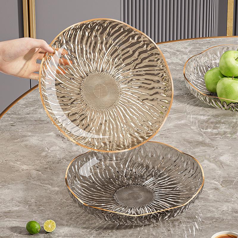 Elegant Flower-Shaped Plastic Fruit and Dessert Plate for Daily Use
