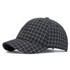 Plaid Short Brim Baseball Cap for Unisex Spring Summer Vintage Cap Outdoor Sun Hat