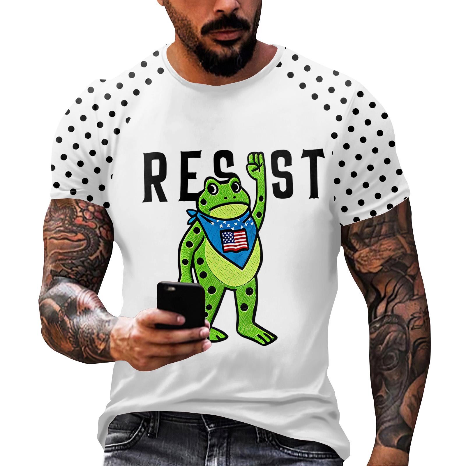 

Мужская футболка с коротким рукавом и принтом американской политической тематики S белый