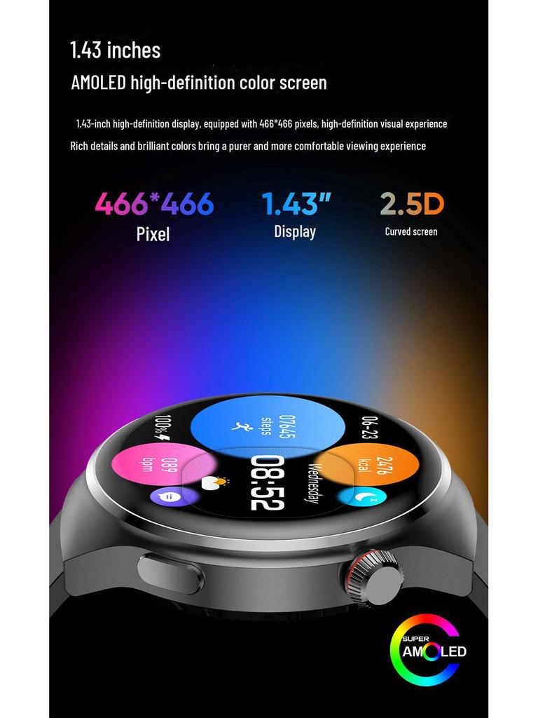 S22 NFC Smartwatch: Multifunktionale Sportuhr mit Gesundheitsüberwachung für Männer