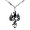 Necklace Retro Gothic Wings Cross Trendy Men's Pendant