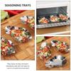 2Pcs Reusable Oysters Grilling Pan Grillable Seasoning Trays  All Kind Shells