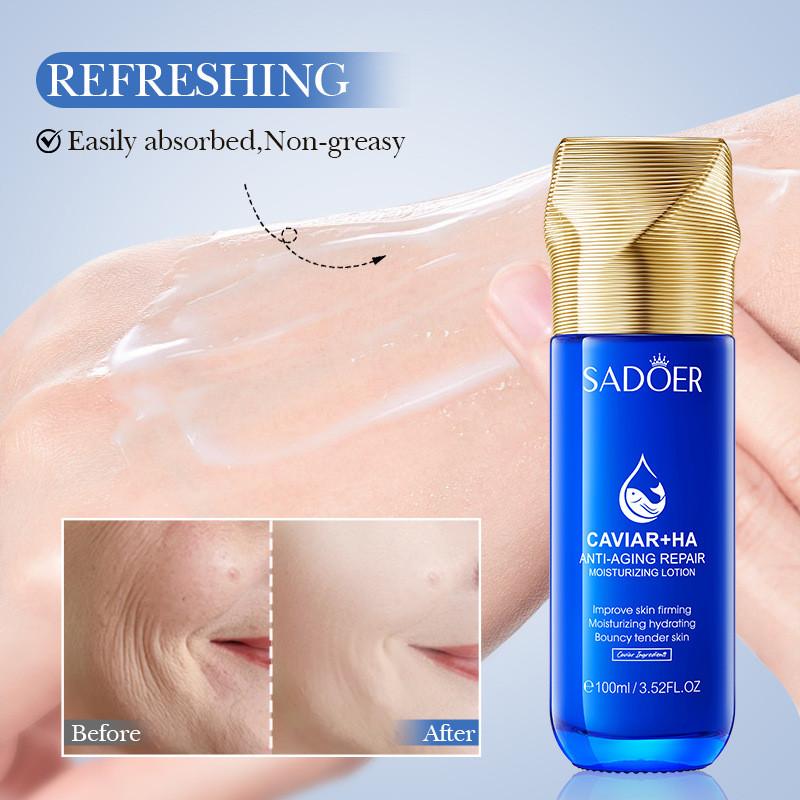 Sadoer Premium Hyaluronsäure Feuchtigkeitscreme Gegen Falten Und Für Feuchtigkeit 100ml