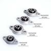 4/10PCS Kfl08 KFL000 KFL001 KFL004 KFL005 KFL08 8mm-25mm Pillow Block Rhombic Bearing Zinc Alloy Insert Linear Bearing Shaft