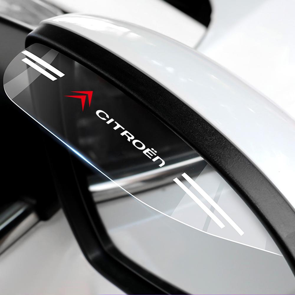 2Pcs Car Rearview Mirror Rain Eyebrow Sun Shade Protector Sticker For Citroen C4 C3 C-Elysee C5 C1 DS DS3 DS5 DS4 Jumper Picasso