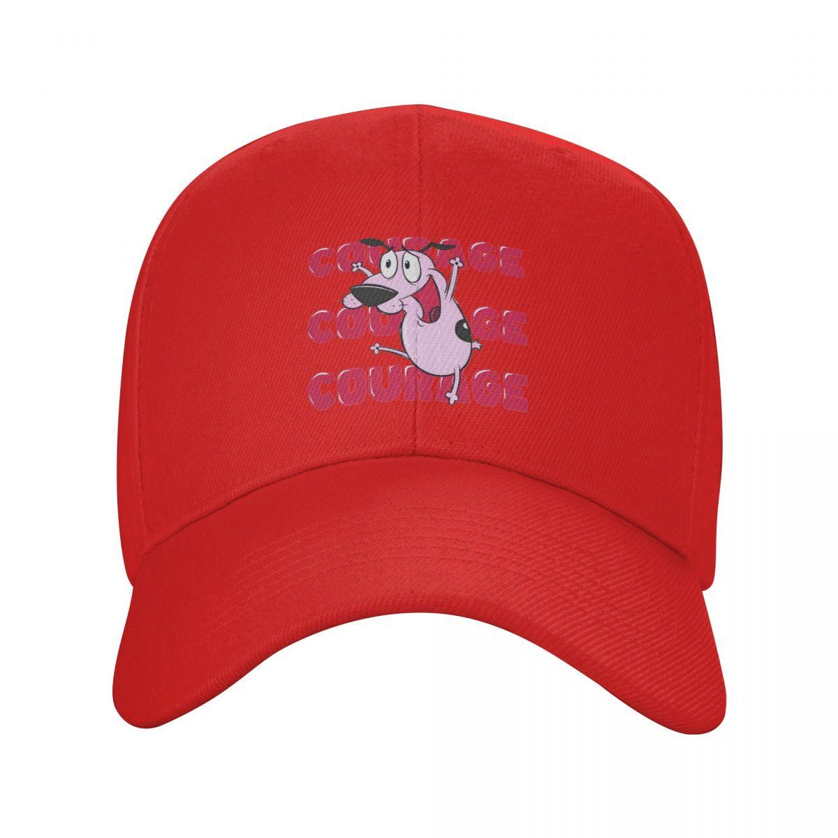 

Cowardly Dog Courage Cartoon Baseball Caps Snapback Men Women Hats Casual Cap Hip Hop Baseball Hat Casquette One Size