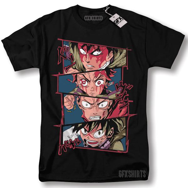 

Demon Slayer Tanjiro Hero Fight Shirt Anime Manga Kimetsu no Yaiba T-Shirt 3XL