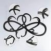 Heart Metal Wall Decoration, Infinite Double Heart Steel Wall Decoration, Personalized Love Wall Logo, Family Outdoor Bedroom Art Decoration, Annivers