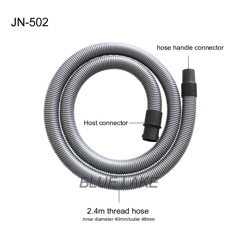 Jeno 502 vacuum cleaner handle hose sets  lenght 2.4m 40mm/48mm threaded hose  handle host connector vacuum cleaner parts