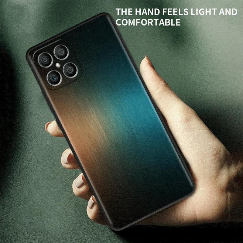 Dark Brushed Metal Texture Cool Print Case For Honor X8 X8a 90 X9a 8X 70 50 20 Magic5 Pro 9X P60 P50 Black Soft Phone Funda
