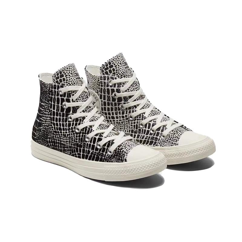 Converse Chuck Taylor All Star Comfortable and Lightweight Non-Slip High Top Espadrilles Women's Off-White Black