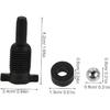 HEALLILY Vertical Jack Accessories Oil Return Valve Air Release Wire Oil Seal Beads Small Screw Plug for Hydraulic Jacks Car Repair