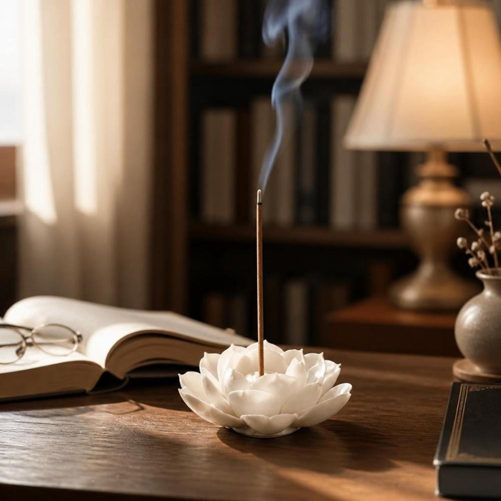 Ash Catcher Incense Stick Holder Flower Design Lotus Aromatherapy Stand Incense Burner Home Decor