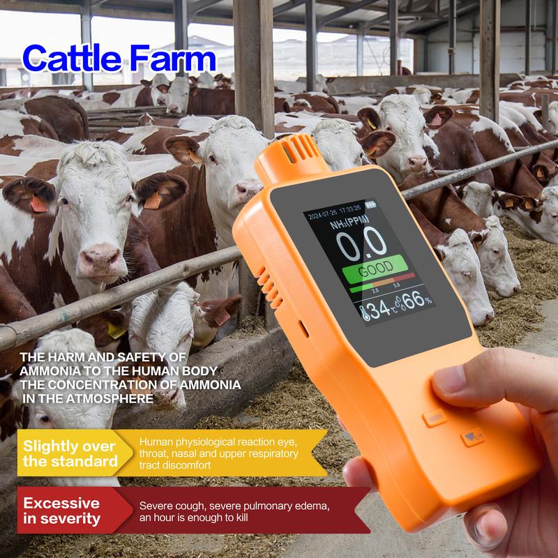 Ammonia Detector NH3 Digital Display Detector Handheld Ammonia Monitor Detector NH3 Gas Detector