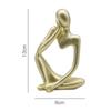 Resin Thinker Sculpture Creative Home Figurine Birthday Gifts Hollow Statues