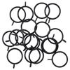 30pcs Metal Curtain Ring Black Curtain Hooks Easy To Use Shower Curtain Hooks  Bedroom