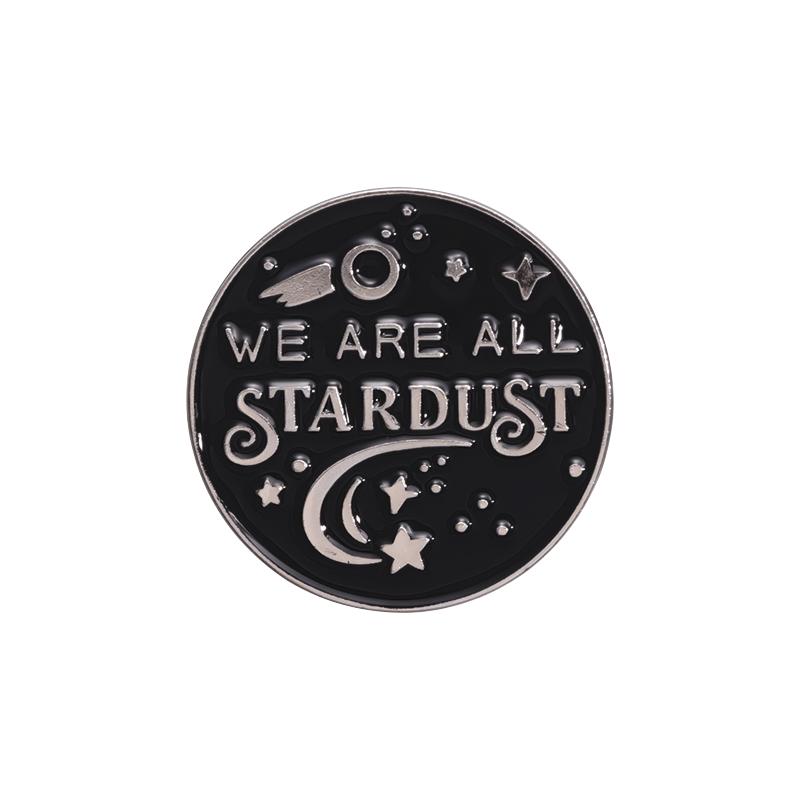 

We Are All Stardust Meteor Enamel Pin Brooch Metal Badges Lapel Pins Brooches for Backpacks Luxury Designer Jewelry Accessories