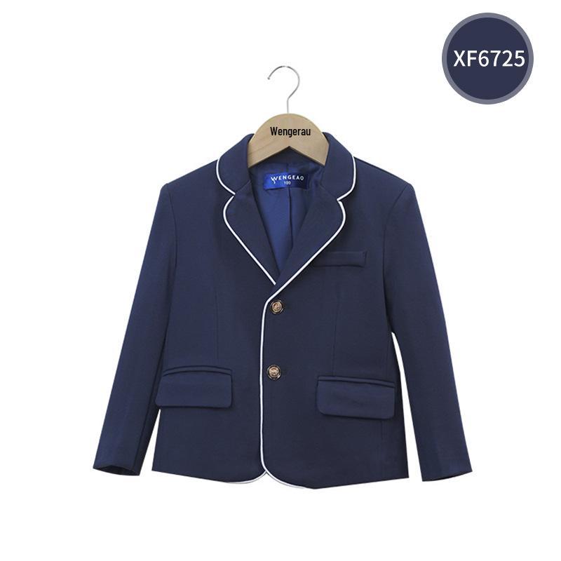 College-Stil Schuluniform-Blazer für Moderation, Rede und Abschlussfotos